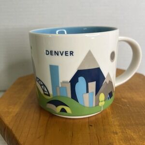 2015 Starbucks Denver YOU ARE HERE Collection Oversized 14 oz Ceramic Coffee Mug